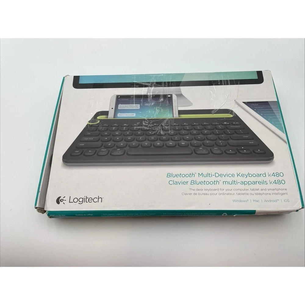 Logitech K480 Wireless Multi-Device Bluetooth Keyboard Durable Black 920-006342